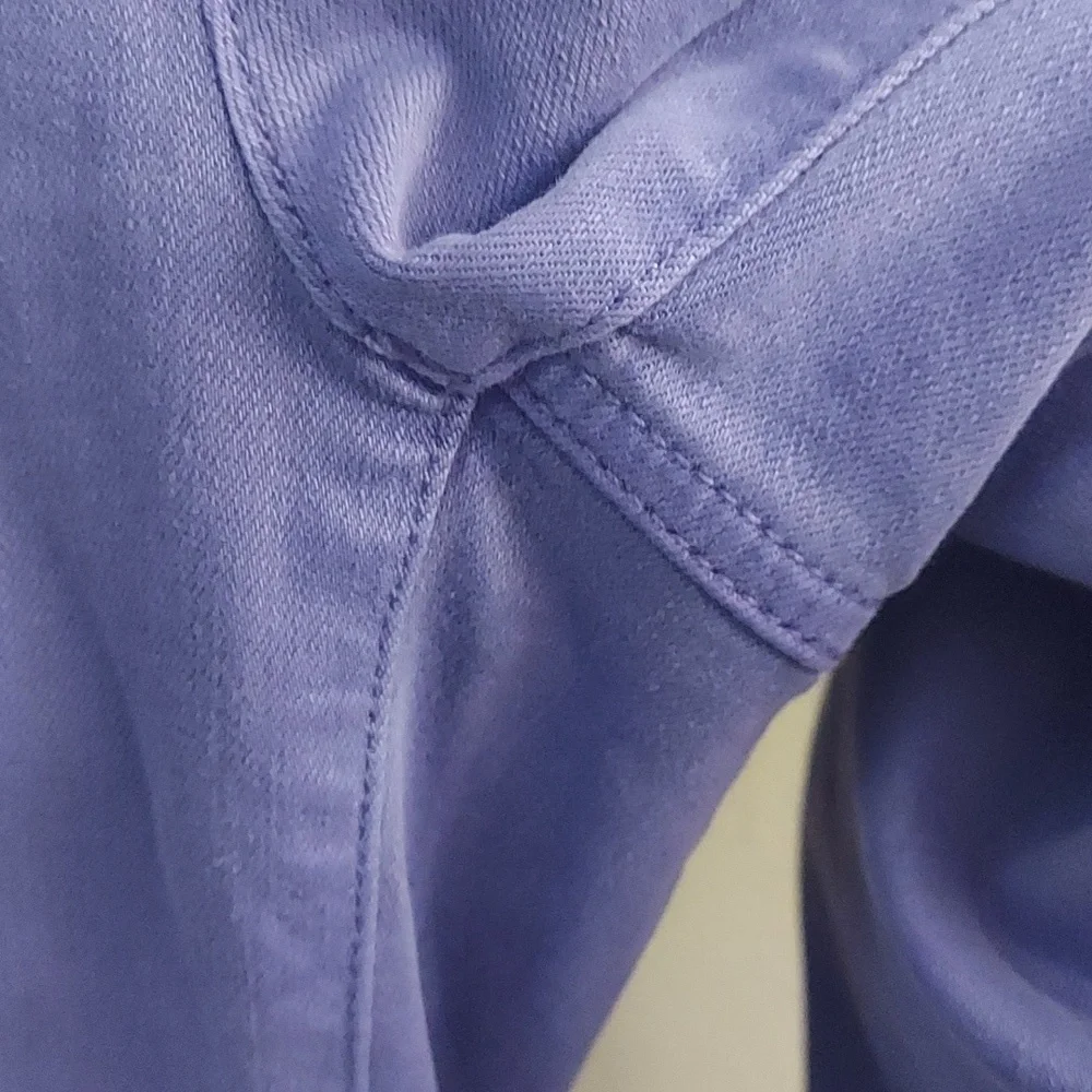 J JILL Wide-Leg Classic Cropped Midrise Jeans In Light French Violet - Picture 8 of 16